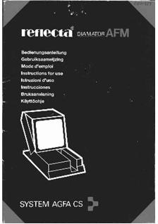 Reflecta Diamator AFM manual. Camera Instructions.